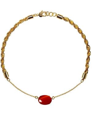 Crystalline Jewellery Choker With Agate - Metallic