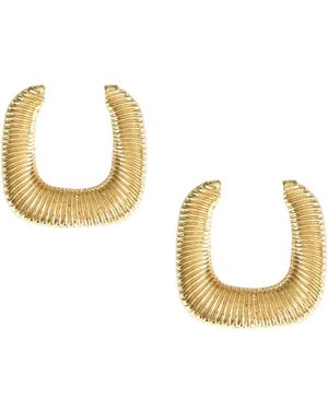 Maison De Gala Keira Textured Earring - Metallic