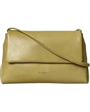 BELYSA Roberta Leather Clutch - Green