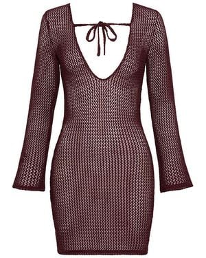 Montce Crochet Sophia Dress - Purple