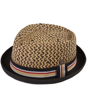 Dasmarca Hats Dasmarca Max Summer Diamond Crown Lightweight Breathable Straw Porkpie Hat - Brown