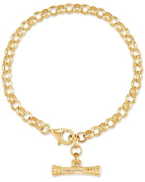 Dower & Hall Adjustable Nomad T-Bar Chunky Chain Bracelet - Metallic