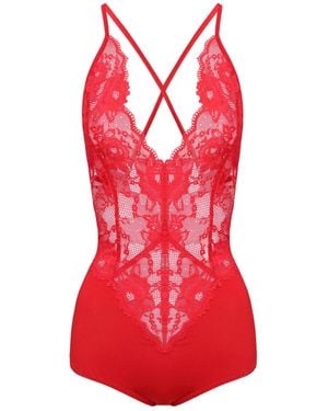 Oh!Zuza Lace Intimate Bodysuit - Red