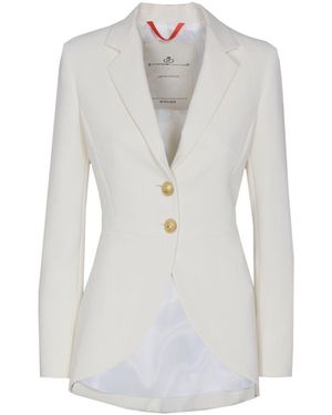 The Extreme Collection Fitted Ivory Longtail Blazer Margarita - Grey