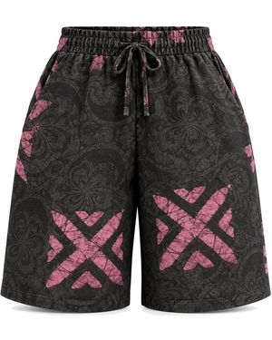 Naba Clothing Naba Diaspora Adire Shorts - Black