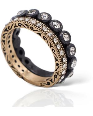 Bayemeyc Reine Crystal Ring - Metallic