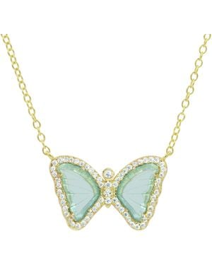 KAMARIA Mini Butterfly Necklace - Blue