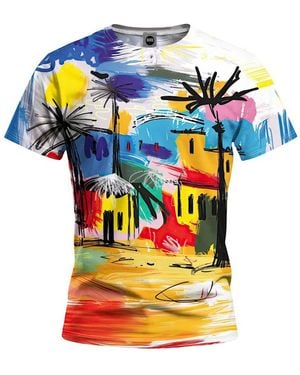 Aloha From Deer Sunset Streets T-Shirt - Blue
