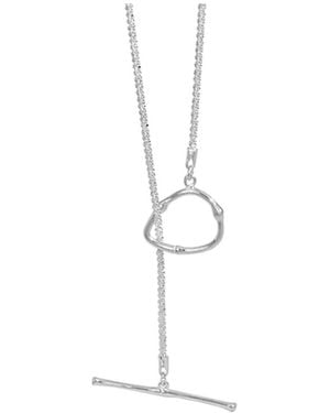 Janus Edinburgh Sterling Lintrathen Shimmering Necklace Wrist Wrap Bracelet 52Cm - White