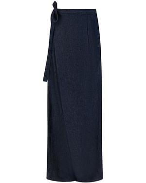 Clothes by Locker Room Wrap-Front Wide-Leg Jeans - Blue