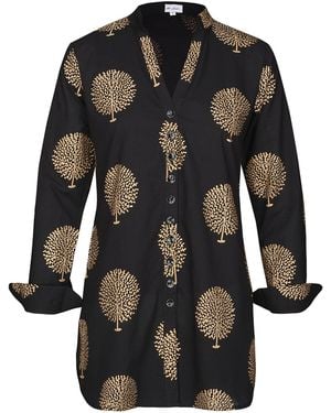 At Last Cotton Louise Shirt - Black