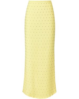 NAZLI CEREN Haley Long Jersey Skirt - Yellow