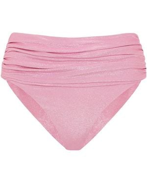 Leyla Maya Ltd Paloma High Waisted Bikini Bottoms - Pink