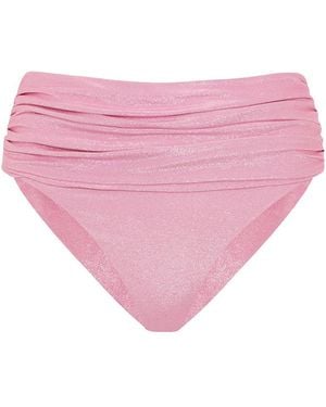 Leyla Maya Ltd Paloma High Waisted Bikini Bottoms - Pink