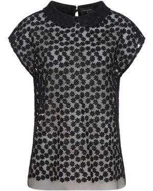 Marianna Déri Lace Blouse With Floral Embroidery - Black
