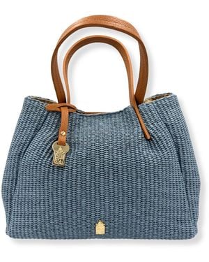Franchetti Bond Petra Italian Raffia - Blue