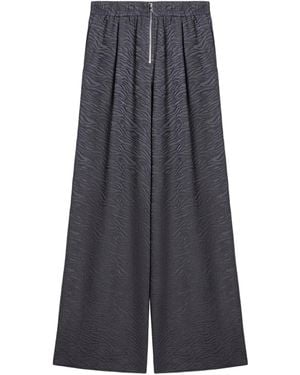 Nocturne Anthracite Relaxed Straight-Leg Pants - Gray