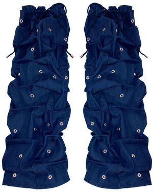 Maui X Lolita Destiny Denim Leg Warmers - Blue