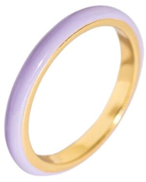 Claire Hill Designs Enamel Ring - Metallic