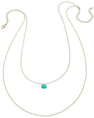 Heather Hawkins Jewelry Tiny Gemstone Drape Necklace - White
