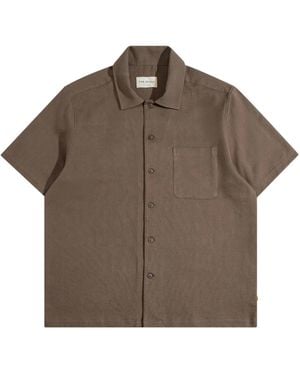 Far Afield Busey Micro-Dobby Shirt - Brown