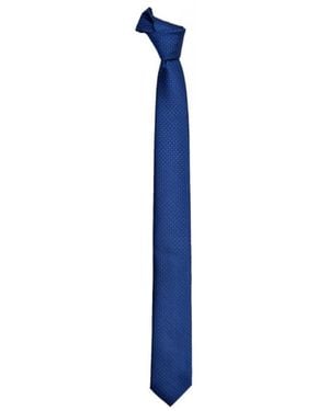DAVID WEJ Circle Jacquard Tie – - Blue