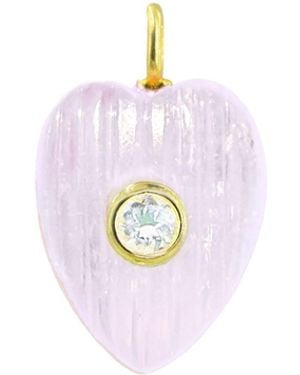 KAMARIA Amethyst Gemstone Pendant With Topaz - Pink
