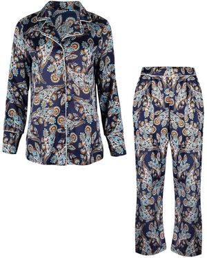 Oh!Zuza Silk Dreams Pyjama Set Night & Day - Blue
