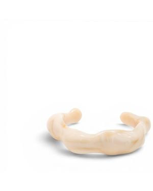 Miss Cecilia Neutrals Solea Bangle - White