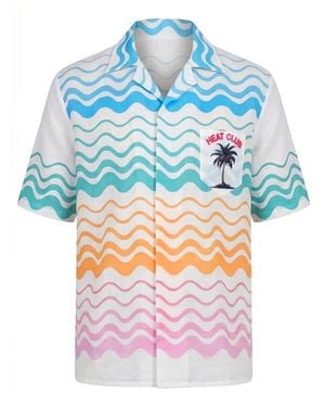 LOVEIST STORE Heat Club Resort Shirt - Blue