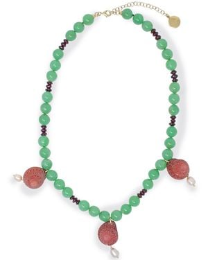 Vintouch Italy Te Fiti Chrysoprase Necklace - Green