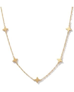 Elk & Bloom 14K Lucky Clover Choker Necklace - Natural