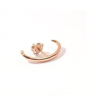 VicStoneNYC Fine Jewelry Ear Cuff Lobe Rose Solid Earring - Pink