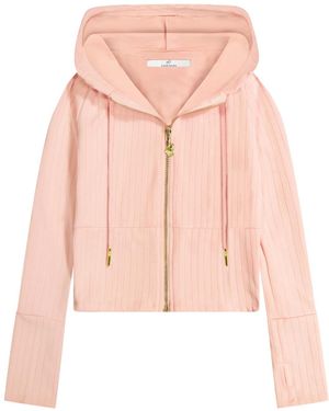 Cloud Haven Sweet Pit Bull Zip Up Hoodie - Pink