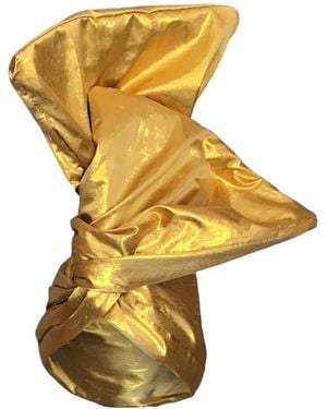 Romer Millinery Twisturban Turban - Yellow