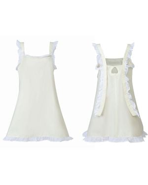 Love Letters X Lemon Dolce Sleep Dress Short - White