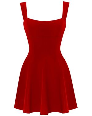 Sanctumum Omahyra Mini Summer Dress - Red