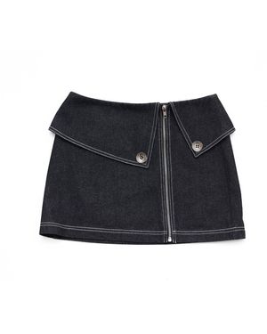 Belkys Studio Jackie Mini Denim Skirt - Blue