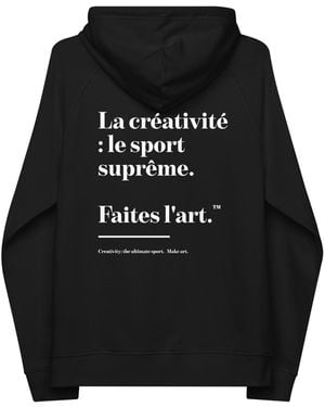 Anchor and Crew Make Art Creative Standard Organic Cotton Hoodie - Black