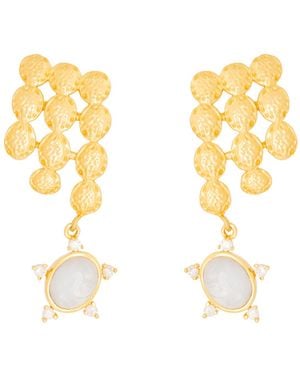 Lavani Jewels Solaria Ear Jacket - White
