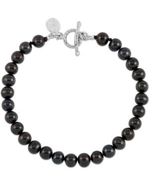 Dower & Hall Luna Pearl Bracelet - Black