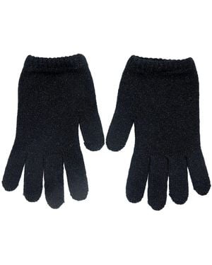 Maison Bogomil Sparkly-Knit Short Gloves - Blue