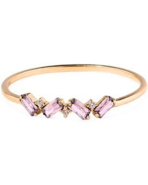 Belinda Jewelz Tourmaline Full Baguette Birthstone Ring - Pink