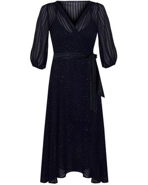SACHA DRAKE Vivienne Wrap Dress - Blue