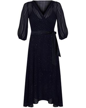 SACHA DRAKE Vivienne Wrap Dress - Blue