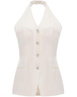 HER CIPHER Chelsea Vest - White