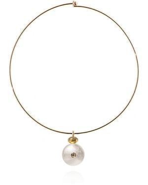 Saule Label Neutrals Paloma Collar Necklace - Metallic