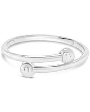 Lutiro Double Ball Ring - White
