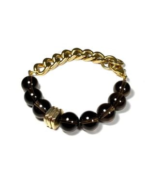 Rachel Nathan Remix: Smoky Quartz Bracelet - Metallic