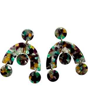 CLOSET REHAB Arch Drop Earrings - Green
